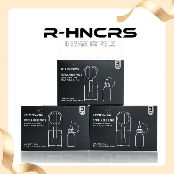 R-HNCRS 犀牛 空倉|通用 RELX 4/5/6 代・可重複填充省錢煙彈